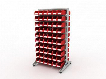 Стеллаж для пластиковых лотков S-BOX двухсторонний 1800x1000x800.02