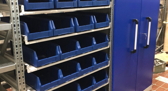 Оснащение склада запчастей для автомобильного парка и СТО