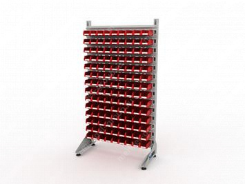 Стеллаж для пластиковых лотков S-BOX односторонний 1800x1000x450.01