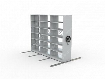 Стеллаж мобильный двухсторонний архивный 2730х700х600