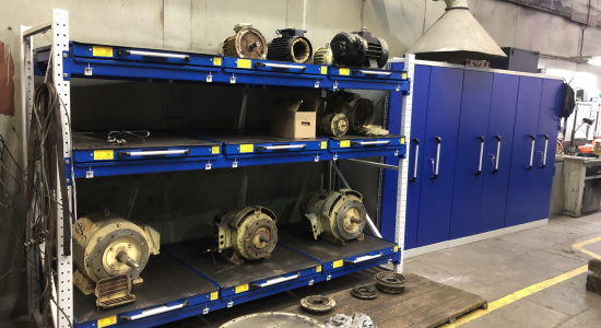 Оснащение промышленной мебелью электро-технического участка судостроительного завода