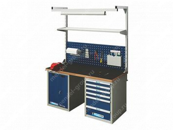 Верстак двухтумбовый EUROBENCH VS ВТ-15R-06/Р3.s1.Led