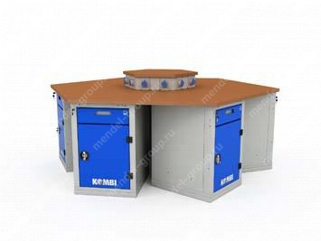 Верстак шеститумбовый KOMBI 6002.2500