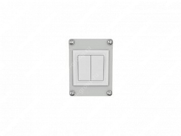 Выключатель двухклавишный для осветительных приборов