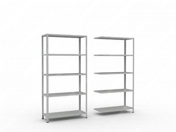 Стеллаж полочный на болтах 2000х1200х300 (5 полок)