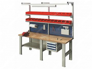 Верстак однотумбовый EUROBENCH VS ВТ-20В-3/Р3.s2.Led