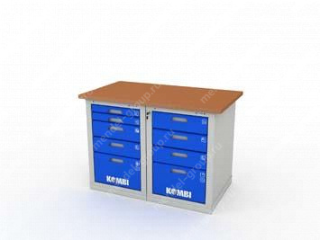 Верстак двухтумбовый KOMBI 2504.1200