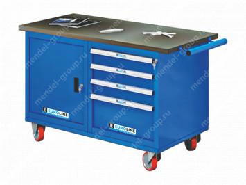 Верстак мобильный двухтумбовый EUROBENCH VL ВТ.М-12G-R.04M