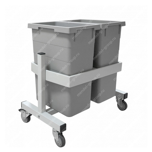 Подкатная подставка держатель для 2-х контейнеров ПДК-2 ПДК-2