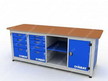 Верстак четырехтумбовый COMBAT 44501.2340