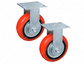 Колесо неповоротн. PU/металл (C550R/PU2040CB3ra/TG) 200 мм