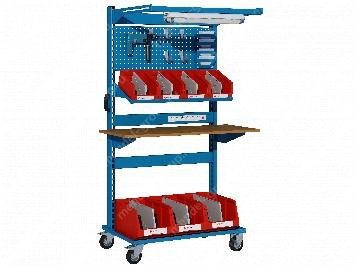 Рабочий пост-тележка EUROTROL 2000х1000х600.02