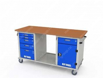 Верстак мобильный трехтумбовый KOMBI 3502.1800