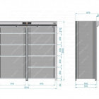 Металлический роллетный шкаф ROLL-BOX SIMPLE 20.07.56.V1