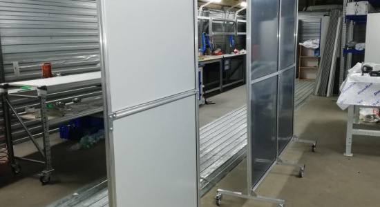 Промышленные перегородки BARRIER на колёсах (мобильные)