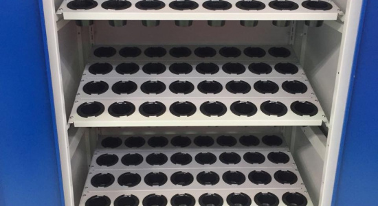 Шкафы HARDO для хранения инструмента ISO-SK 50 в кол-ве 108 шт.