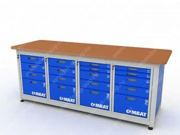 Верстак четырехтумбовый COMBAT 44455.2340