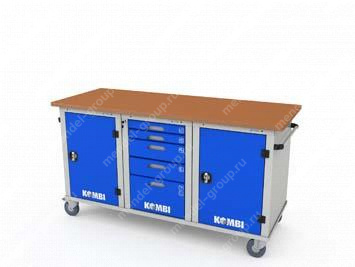 Верстак мобильный трехтумбовый KOMBI 3151.1800