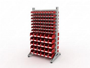 Стеллаж для пластиковых лотков S-BOX двухсторонний 1800x1000x800.04