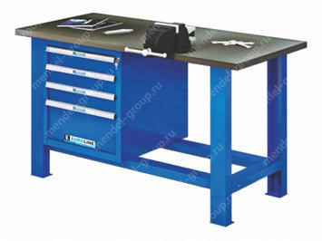 Верстак однотумбовый EUROBENCH VL ВТ.М-15G-K.4