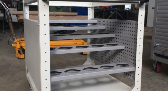 Тележка для хранения и перемещения оснастки к станкам с ЧПУ серии CAR-TOOL