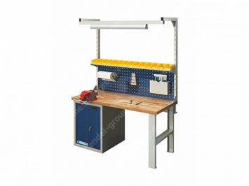 Верстак однотумбовый EUROBENCH VS ВТ-15В-0/Р3.s1.Led