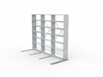 Стеллаж стационарный односторонний архивный 2395х1200х300