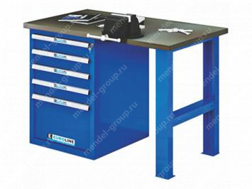 Верстак однотумбовый EUROBENCH VL ВТ.М-12G-5