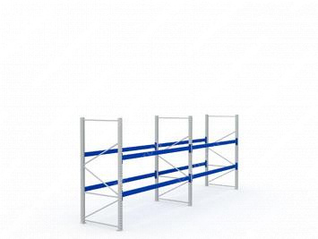 Стеллаж паллетный (фронтальный) 2000х2700х1100 (P90х50х1,2)
