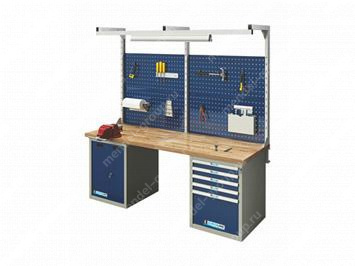 Верстак двухтумбовый EUROBENCH VS ВТ-20В-05/Р4.Led