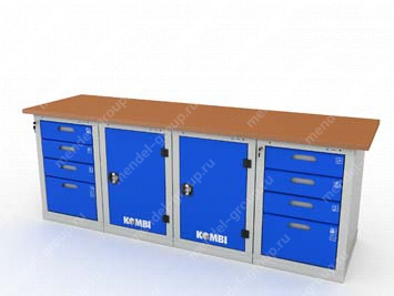 Верстак четырехтумбовый KOMBI 44114.2400