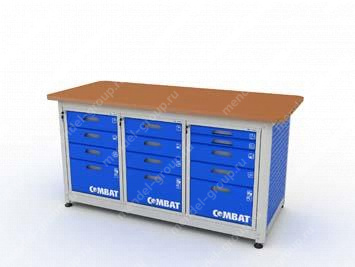 Верстак трехтумбовый COMBAT 3445.1830