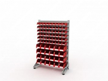 Стеллаж для пластиковых лотков S-BOX односторонний 1500x1000x450.04