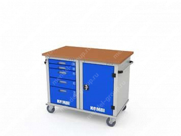 Верстак мобильный двухтумбовый KOMBI 2501.1200
