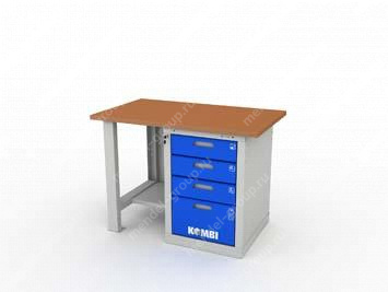 Верстак однотумбовый KOMBI 1004.1200