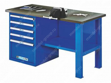 Верстак однотумбовый EUROBENCH VL ВТ.М-15G-5