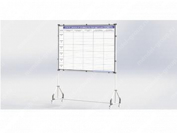 Стенд информационный мобильный Kaizen - 01