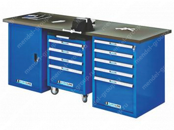 Верстак трёхтумбовый EUROBENCH VL ВТ.М-20G-05.4LR