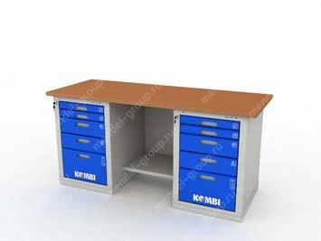 Верстак двухтумбовый KOMBI 2505.1800