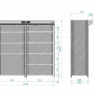 Металлический роллетный шкаф ROLL-BOX SIMPLE 20.06.56.V1