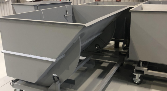 Контейнеры для стружки, опрокидывающиеся и саморазгружающийся