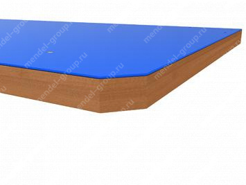 Накладка на столешницу из стали 3 мм с порошковым покрытием (ширина 1310 мм)