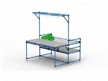 Стол для сборочных работ с гравитационными полками Kaizen - 01