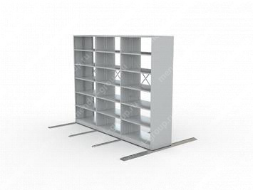 Стеллаж стационарный двухсторонний архивный 2395х1200х600