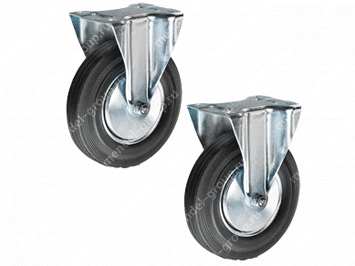 Колесо неповоротное резина FC46 100 мм