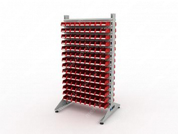 Стеллаж для пластиковых лотков S-BOX двухсторонний 1800x1000x800.01