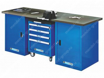 Верстак трёхтумбовый EUROBENCH VL ВТ.М-20G-00.4LR