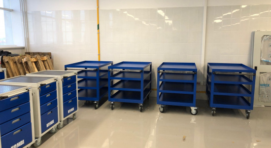 Грузовые сварные тележки PLATFORM 1200х800 h 875 мм на 4 полки