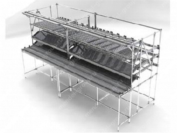 Стол комплектовщика с гравитационными полками Kaizen - 01