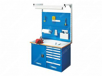 Верстак двухтумбовый EUROBENCH VL ВТ.М-12М-06/Р4.Led
